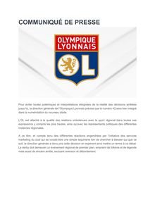 Olympique lyonnais : il y aura bien une place 42 dans le stade de Lyon