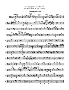 Partition Trombone 1, 2, 3, Die Zauberflöte, The Magic Flute, Mozart, Wolfgang Amadeus