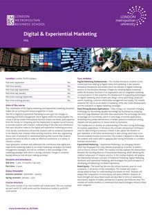 Digital & Experiential Marketing