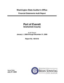 Financial Statements Audit Report Port of Everett Snohomish County