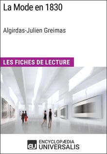 La Mode en 1830 d Algirdas-Julien Greimas