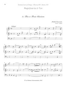 Partition , Trio à Trois Claviers, Premier Livre d’Orgue, Op.16