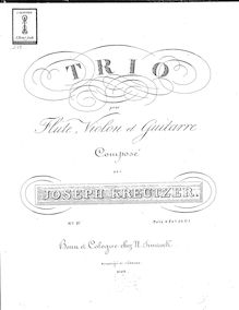 Partition parties complètes, Trio No.4 pour flûte, violon et guitare