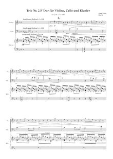 Partition , Leicht und fließend, partition de piano, Piano Trio No.2