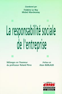 La responsabilité sociale de l entreprise