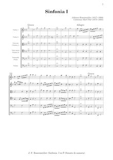 Partition Score pour cordes without clavecin, Sonate e Sinfonie da camera