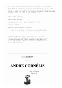 André Cornélis par Paul Bourget