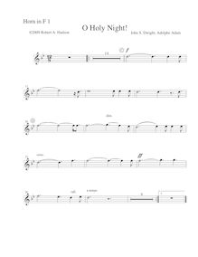 Partition cor 1 (F), Cantique de Noël, Minuit Chrétiens, Adam, Adolphe
