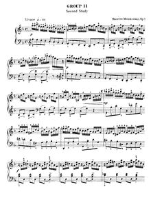 Partition complète, 3 Etudes, Op.78, Moszkowski, Moritz