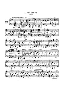 Partition complète, 8 Novelletten, Schumann, Robert par Robert Schumann