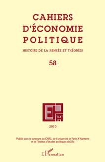 Cahiers d économie politique N°58