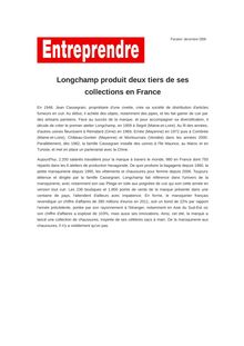 Longchamp produit deux tiers de ses collections en France