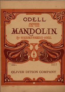 Partition Book 1, Method pour pour mandoline, Odell Method for the Mandolin