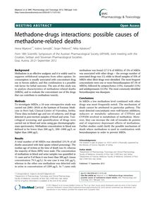 Methadone-drugs interactions: possible causes of methadone-related deaths