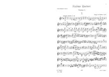 Partition parties complètes, corde quatuor No.6, B♭ major, Taneyev, Sergey