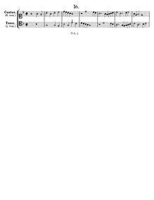Partition , Duet pour soprano et ténor* (low clefs: C1, C4), Duodecim bicinia sine textu par Orlande de Lassus