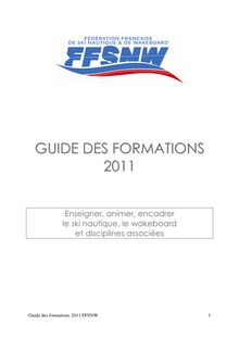 GUIDE DES FORMATIONS 2011