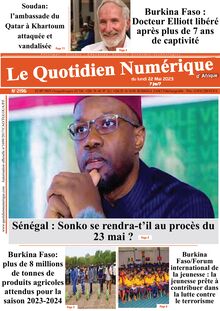 Le Quotidien Numérique d’Afrique N° 2196 - du lundi 22 mai 2023