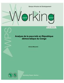 Travaux de recherches 112 - Analyse de la pauvreté en République ...