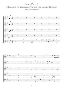 Partition complète (AA, TB enregistrements et basse instrument), Dioclesian, Z.627