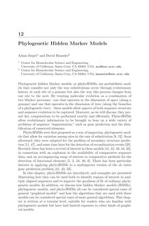 Phylogenetic Hidden Markov Models
