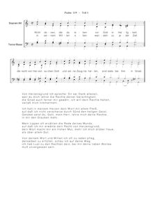 Partition Ps.119-1: Wohl denen, die da leben, SWV 217, Becker Psalter, Op.5
