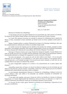 Rue des Rosiers : la lettre d Eric Ciotti à Emmanuel Macron