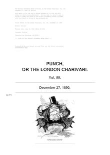 Punch, or the London Charivari, Volume 99, December 27, 1890