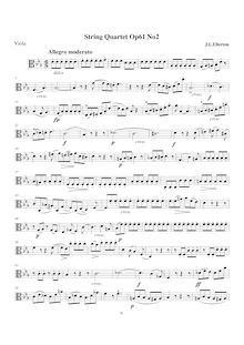 Partition viole de gambe, corde quatuor, Op.61 No.2, E♭ major, Ellerton, John Lodge