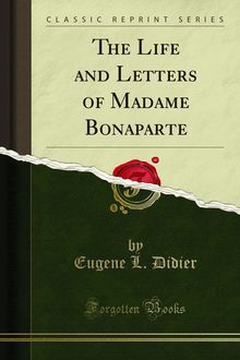 Life and Letters of Madame Bonaparte