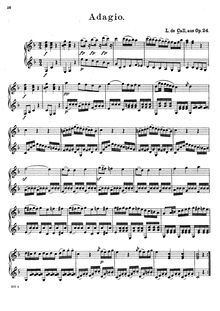 Partition No.3 - Adagio, 6 duos, Op.24, Call, Leonhard von