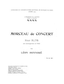 Partition de piano, partition de viole de gambe, Morceau de Concert, Op.23