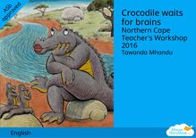 Crocodile waits for brains