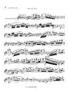 Partition flûte , partie, Intruduction et Variations Brillantes, Op19