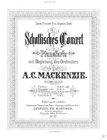 Partition Piano 1 , partie, Piano Concerto, Op.55, Schottisches Concert für Pianoforte mit Begleitung des Orchesters. Op. 55.