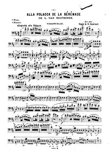 Partition de violoncelle, Serenade pour corde Trio, Op.8