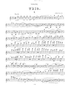 Partition de violon, Piano Trio No.1, Op.102, C minor