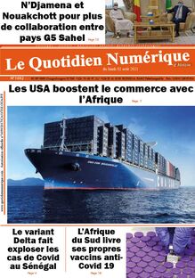 Le Quotidien Numérique d’Afrique n°1692 - du Lundi 02 août 2021
