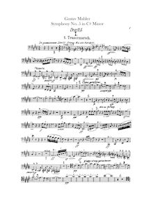 Partition basson 1, 2, 3 (aussi contrebasson), Symphony No.5, Mahler, Gustav