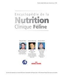 Encyclopédie de la Nutrition Clinique Féline