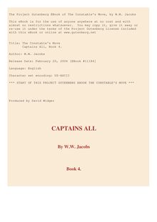 The Constable s Move - Captains All, Book 4.