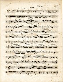 Partition viole de gambe, quatuor No.2 pour flûte et cordes, Op.95