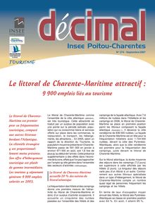 Le littoral de Charente-Maritime attractif : 9 900 emplois liés au tourisme