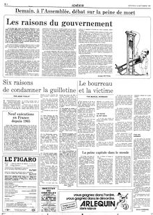 Le Figaro du 16 septembre 1981