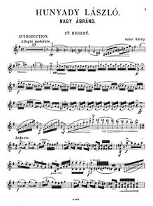 Partition violon 2 , partie, Hunyady László, Hunyady László - Nagy Ábránd (Grand Illusion)Grande Fantaisie for 2 Violins and Piano