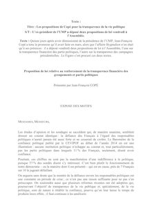 Les propositions de Jean-François Copé