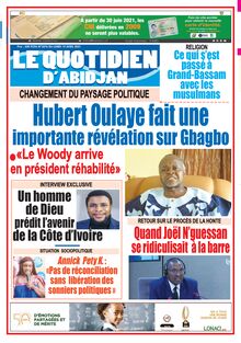 Le Quotidien d’Abidjan n°3076 - du Lundi 19 avril 2021