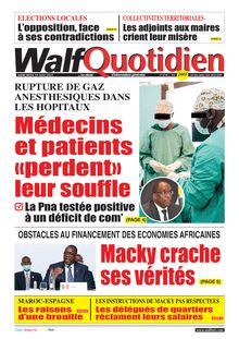 Walf Quotidien n°8744 - du mercredi 19 mai 2021