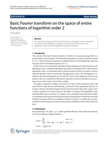 Basic Fourier transform on the space of entire functions of logarithm order 2