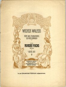 Partition couverture couleur, Wiener Walzer, Fuchs, Robert